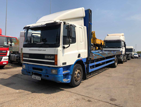 white daf flatbed