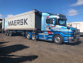 dixons scania t-cab with maersk container