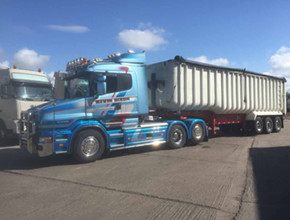 dixons scania t-cab with tipper trailer