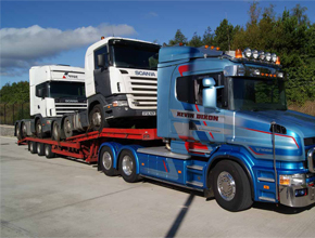 dixons scania t-cab lowloader 2 scania units