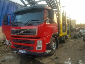 red volvo fm12 transport
