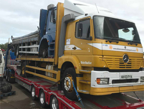 axor mustard flatbed rigid offside
